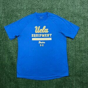 UCLA Bruins T Shirt Men's Size L Blue Short Sleeve NCAA Football Under Armour UA